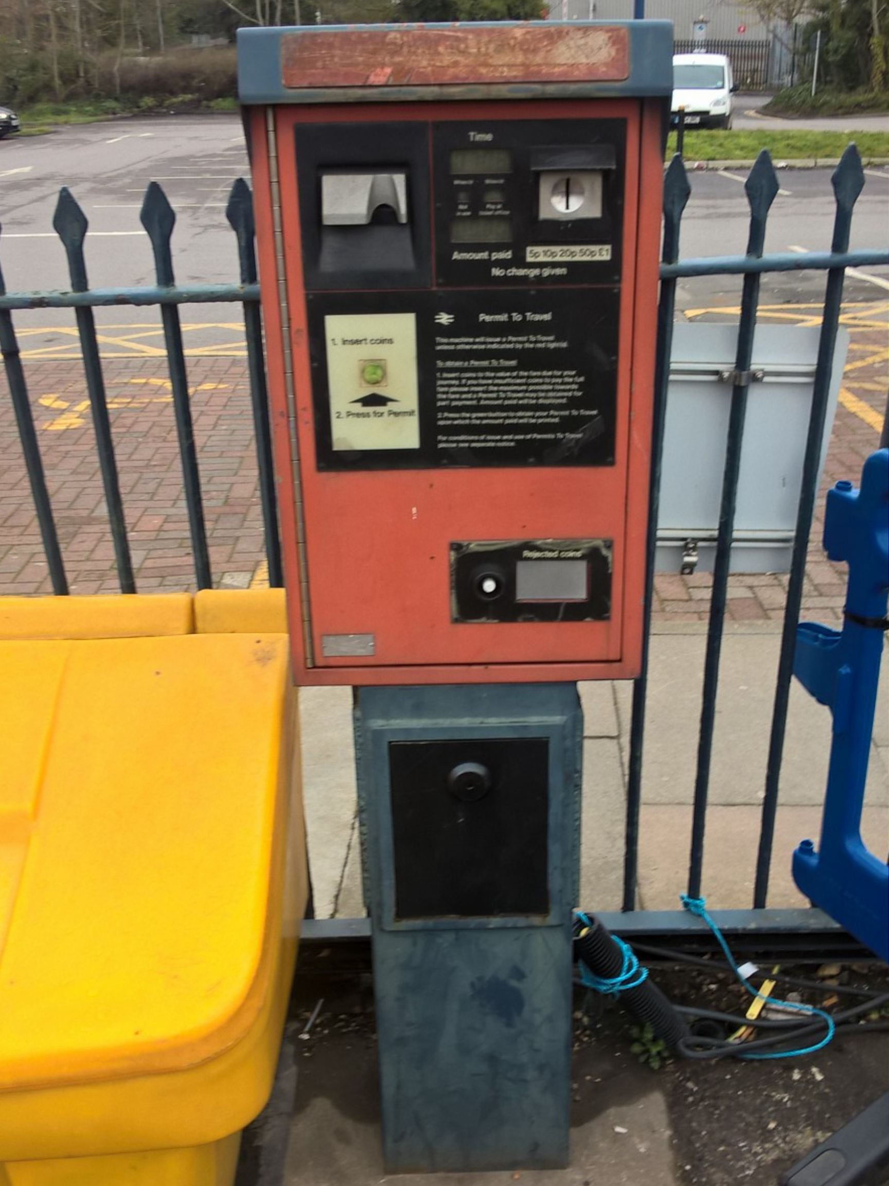 PERTIS machine at Langley railway station.