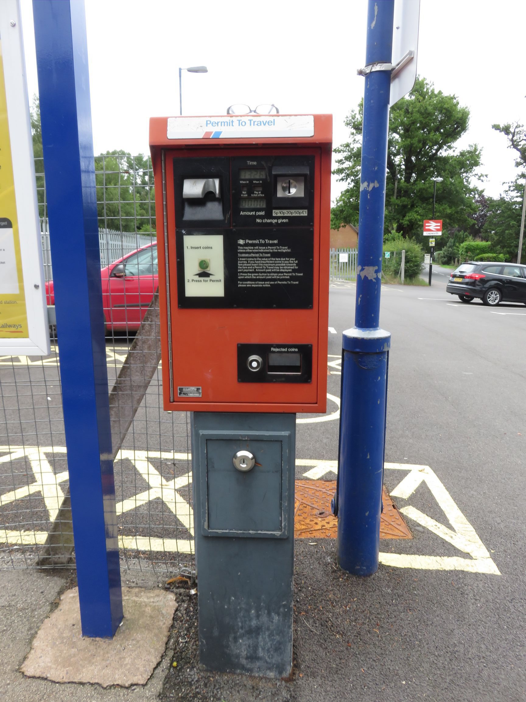 PERTIS machine at Lapworth railway station.