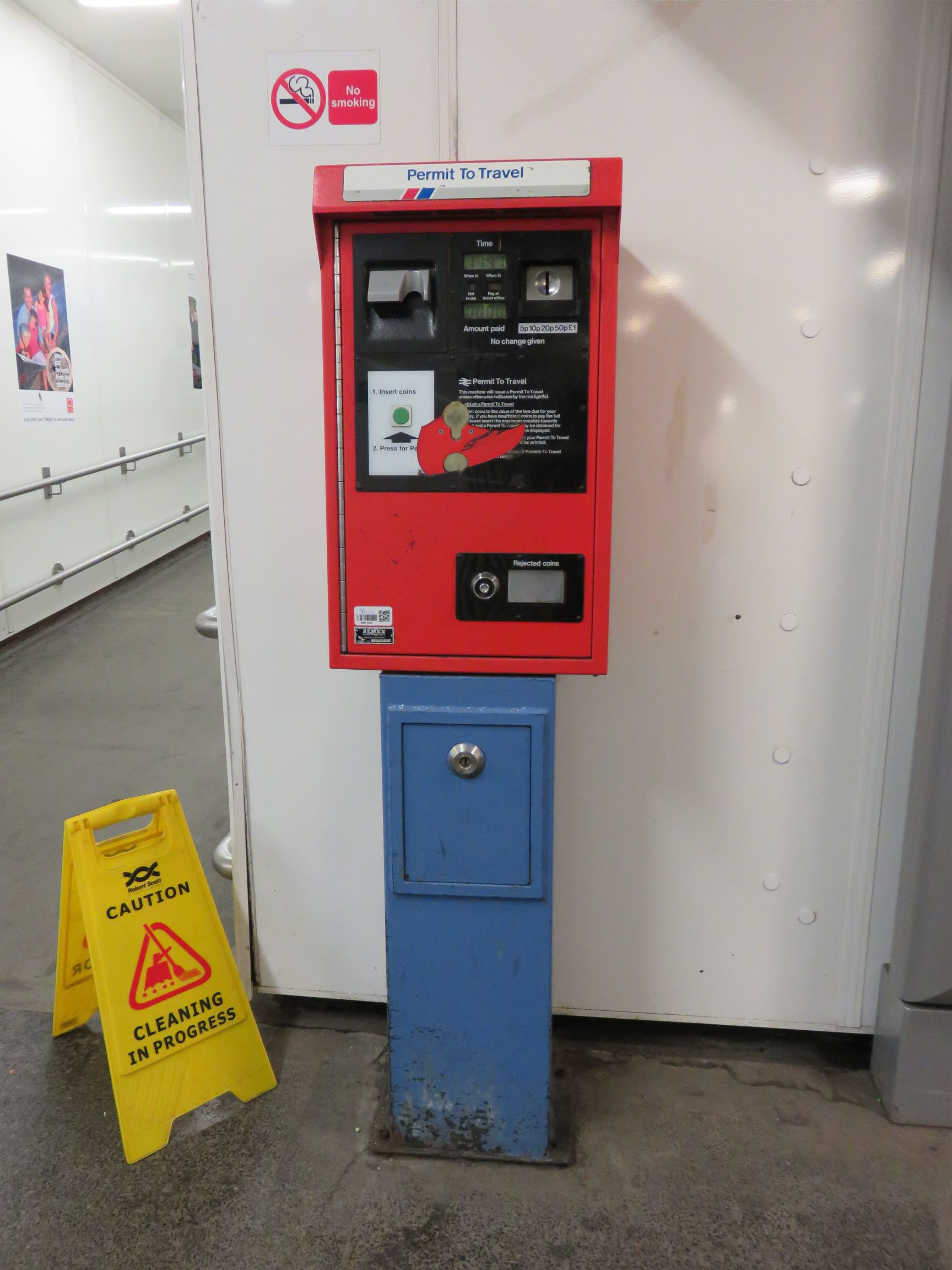 PERTIS machine at Romford railway station.