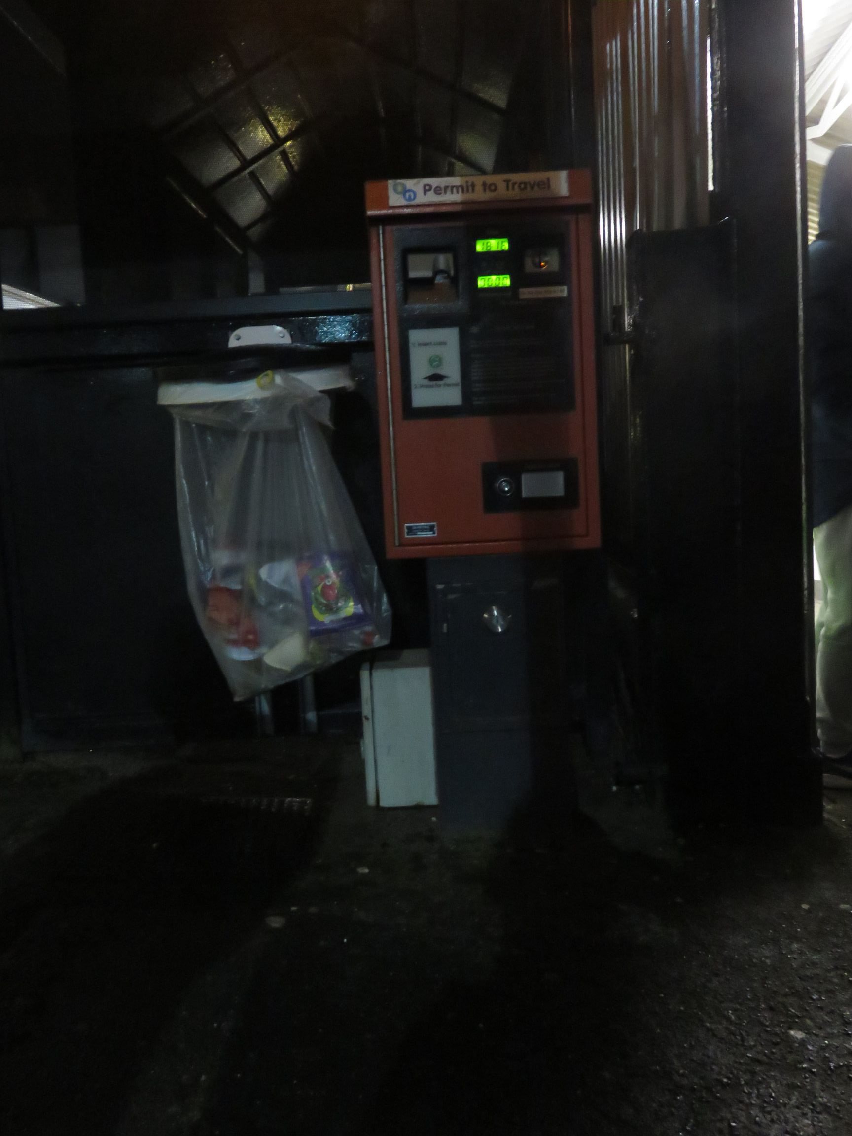 PERTIS machine at Shifnal railway station.